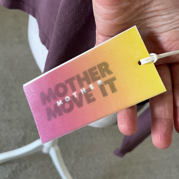 NWT Mother Move It Cropped Purple Longsleeve Top Size XS - Picture 4 of 8